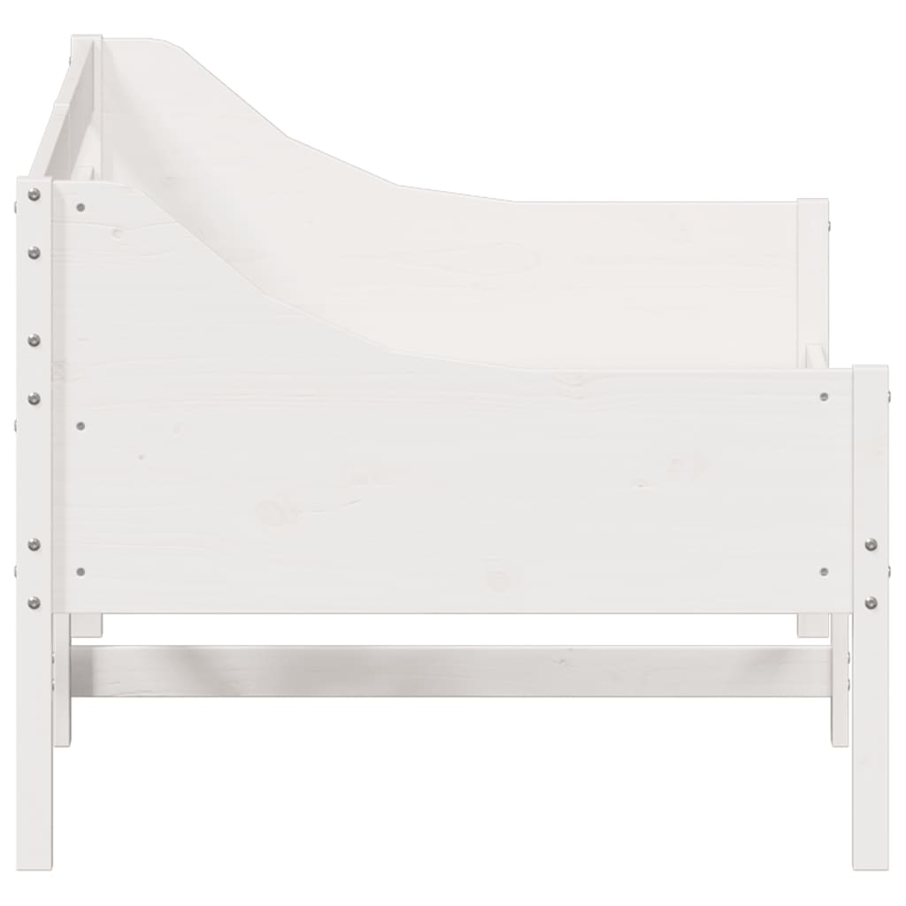 Dormeuse senza Materasso Bianca 90x190 cm Legno Massello Pino - homemem39