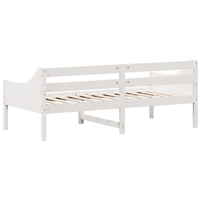 Dormeuse senza Materasso Bianca 90x190 cm Legno Massello Pino - homemem39