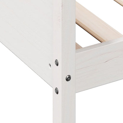 Dormeuse senza Materasso Bianca 90x190 cm Legno Massello Pino | homemem39