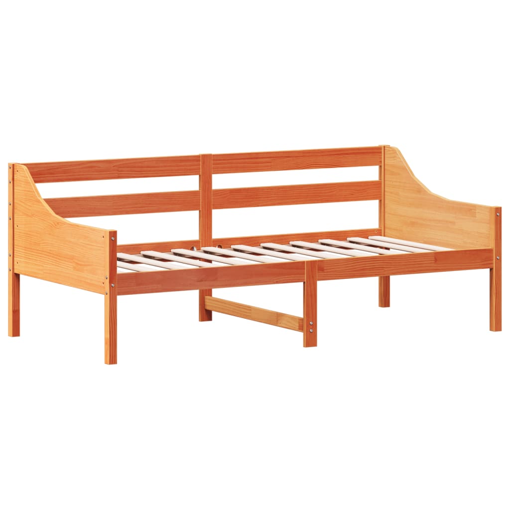 Dormeuse senza Materasso Marrone Cera 90x190 cm Legno di Pino - homemem39