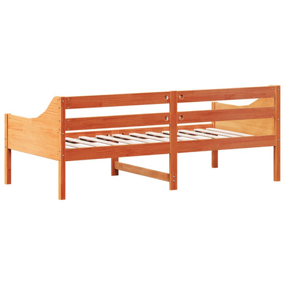 Dormeuse senza Materasso Marrone Cera 90x190 cm Legno di Pino | homemem39