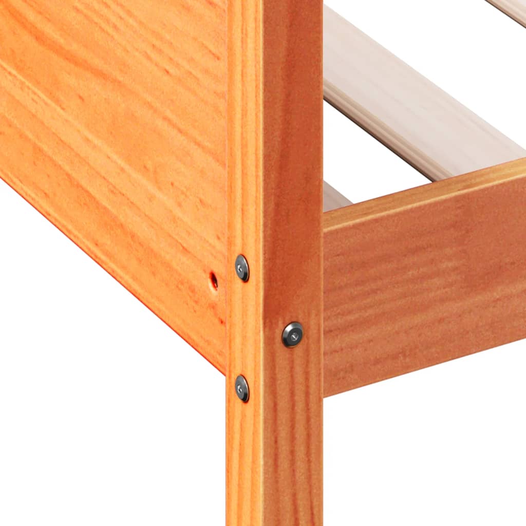 Dormeuse senza Materasso Marrone Cera 90x190 cm Legno di Pino - homemem39