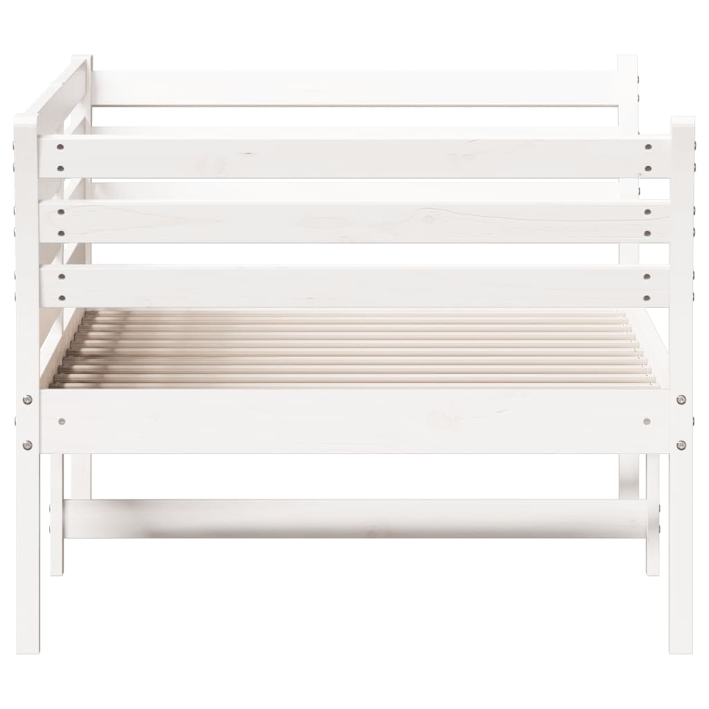 Dormeuse senza Materasso Bianca 80x200 cm Legno Massello Pino | homemem39