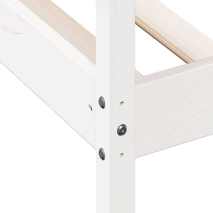 Dormeuse senza Materasso Bianca 80x200 cm Legno Massello Pino | homemem39