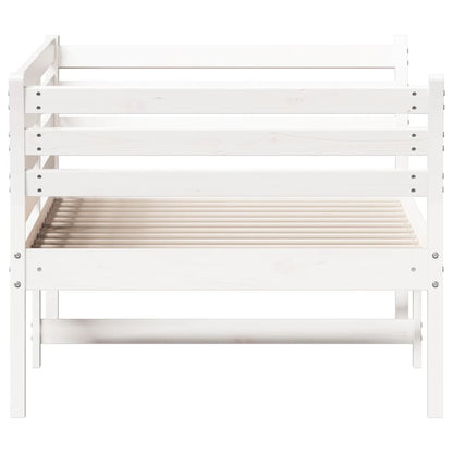 Dormeuse senza Materasso Bianca 90x200 cm Legno Massello Pino | homemem39