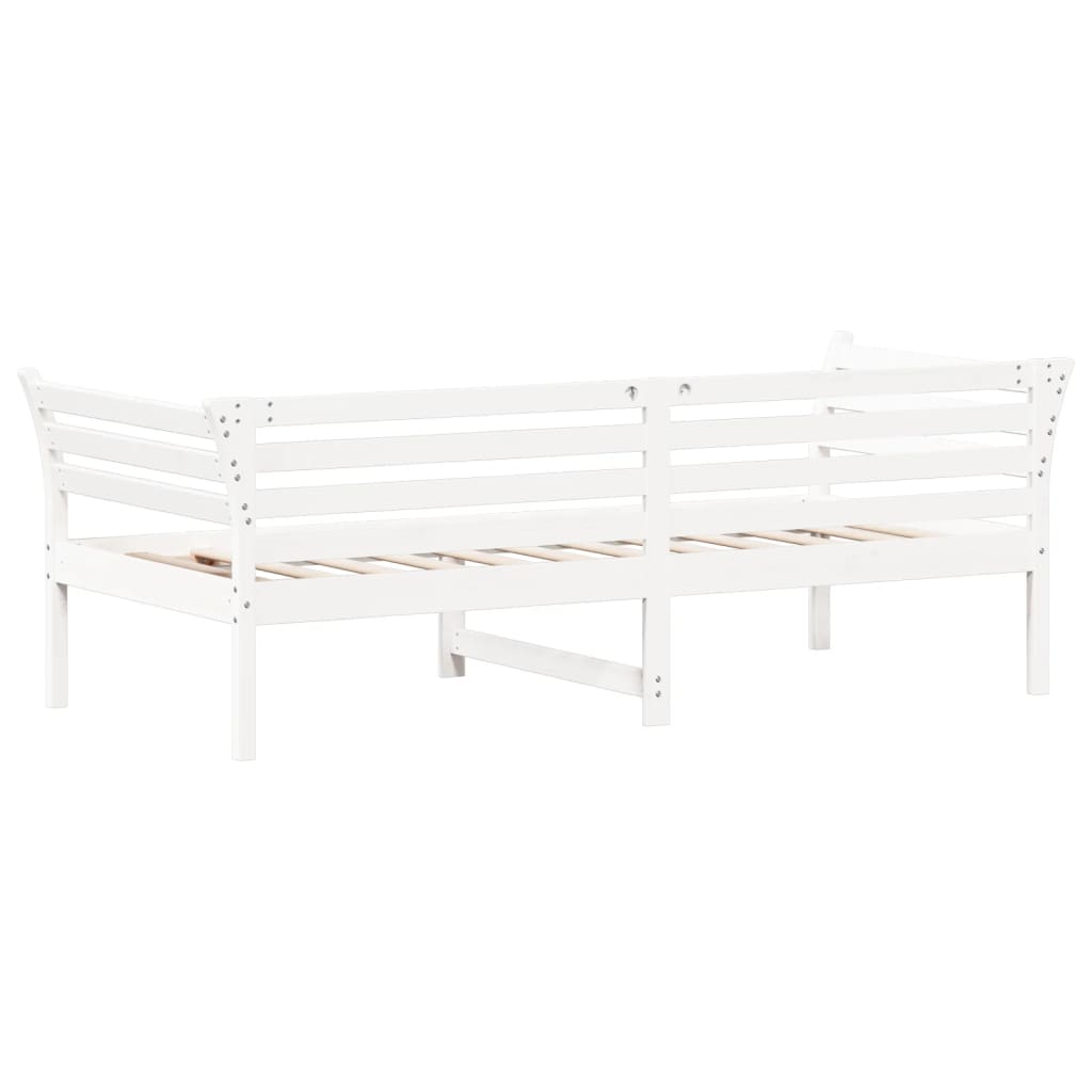 Dormeuse senza Materasso Bianca 90x200 cm Legno Massello Pino - homemem39