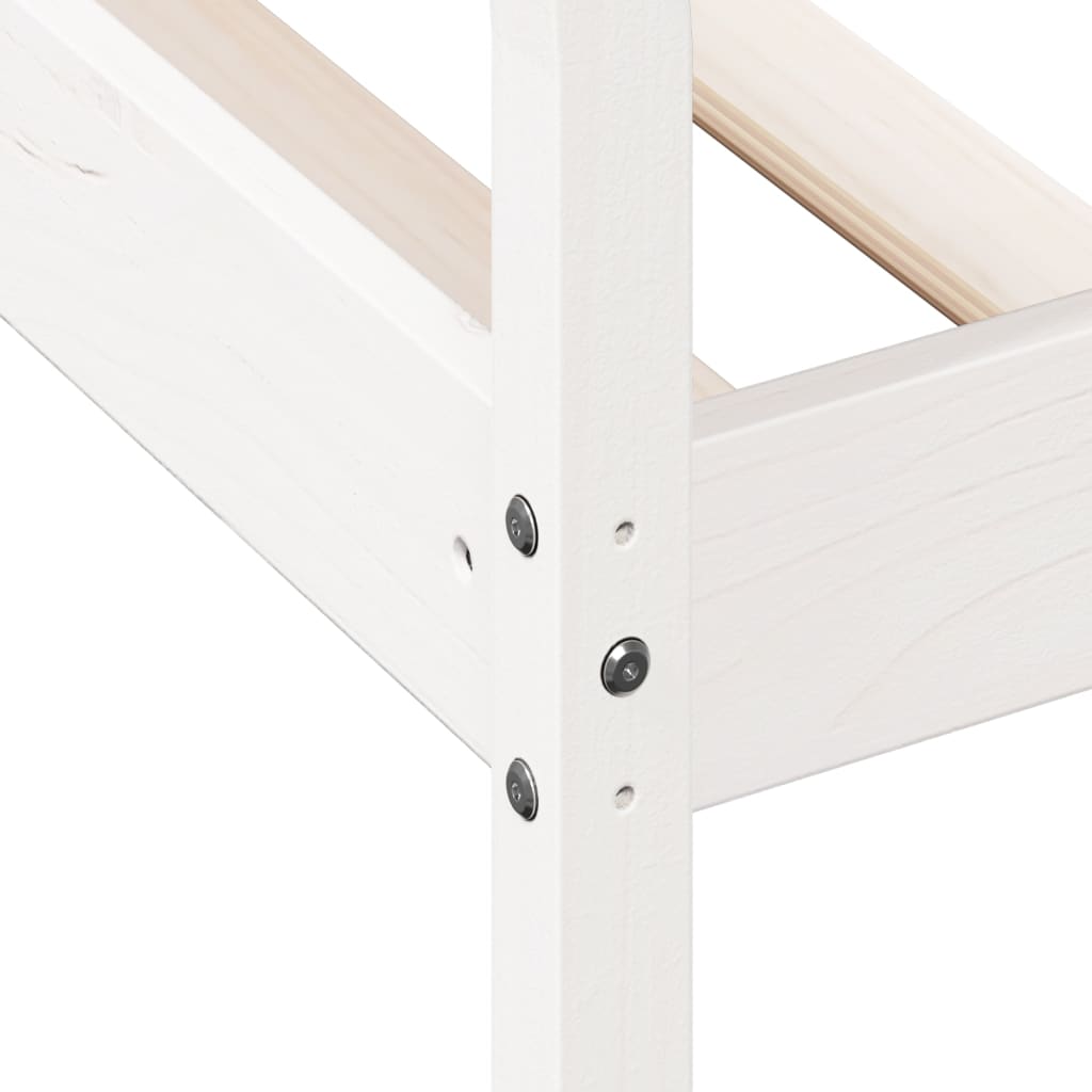 Dormeuse senza Materasso Bianca 90x200 cm Legno Massello Pino | homemem39