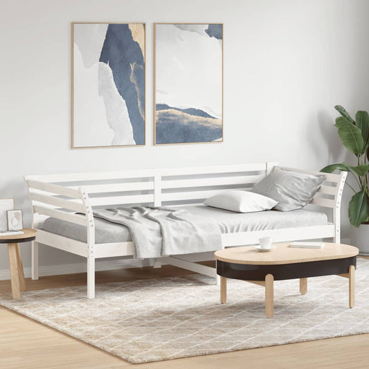 Dormeuse senza Materasso Bianca 90x200 cm Legno Massello Pino | homemem39