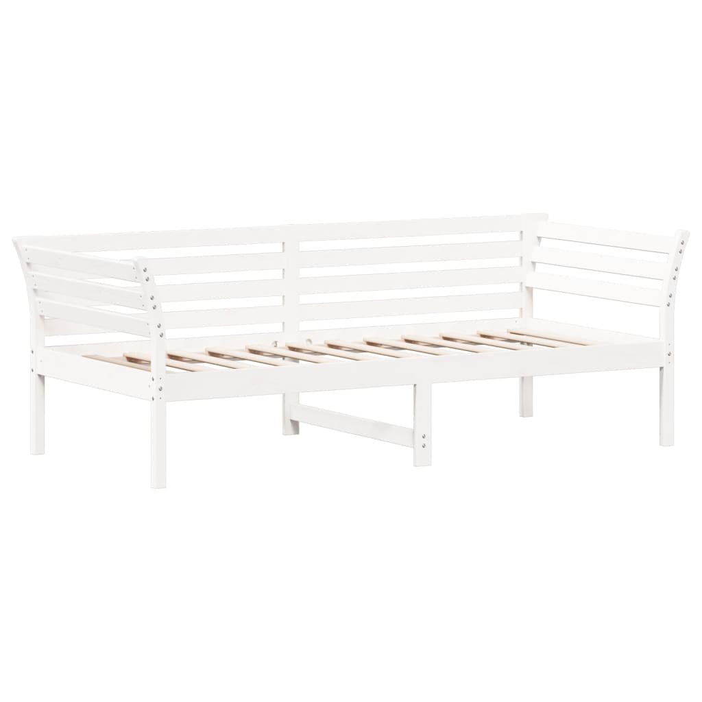 Dormeuse senza Materasso Bianco 100x200 cm Legno Massello Pino | homemem39