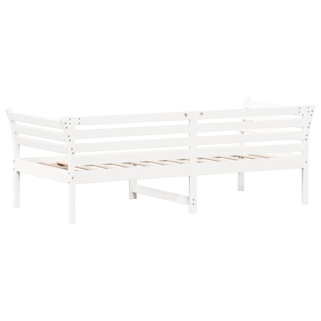 Dormeuse senza Materasso Bianco 100x200 cm Legno Massello Pino - homemem39