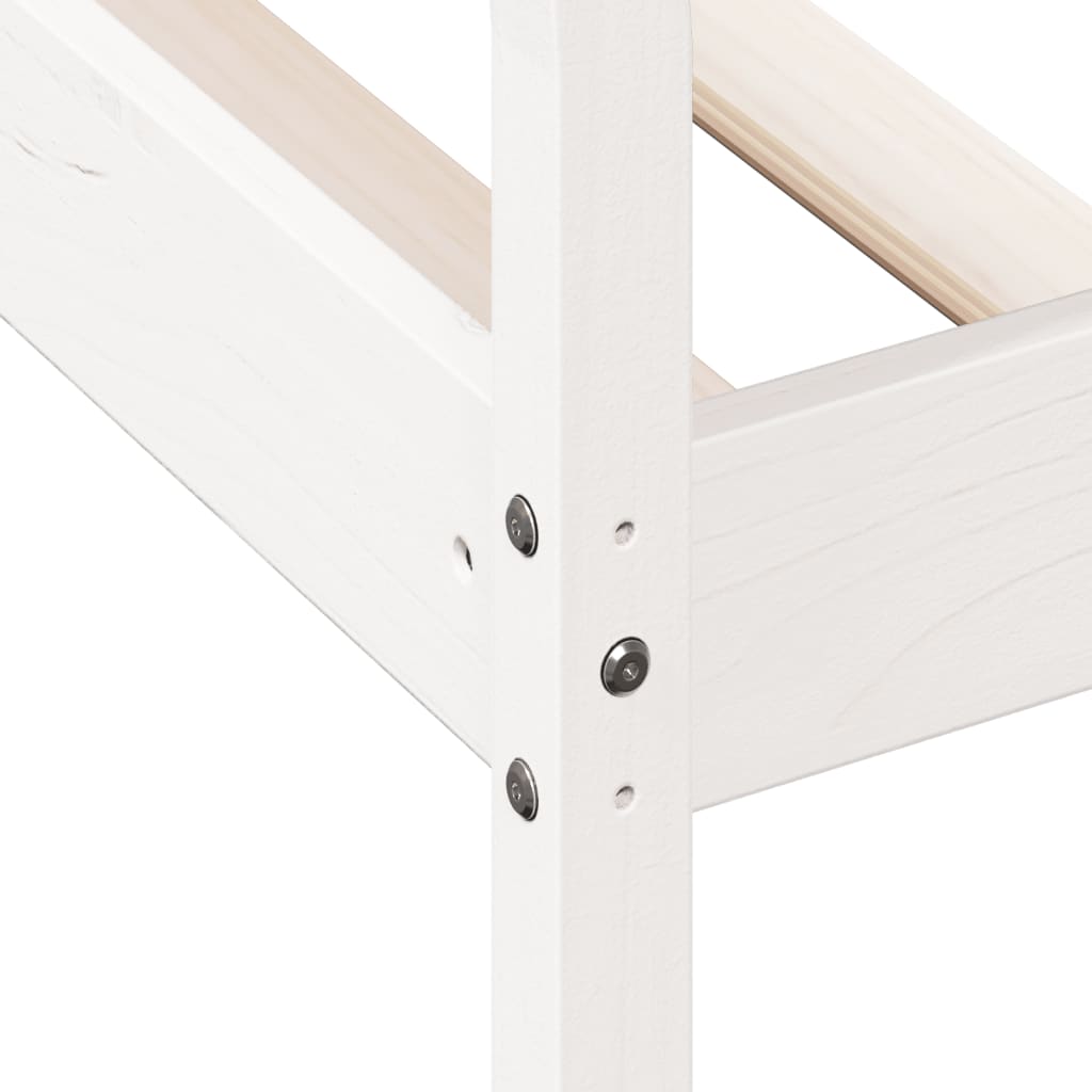Dormeuse senza Materasso Bianco 100x200 cm Legno Massello Pino | homemem39