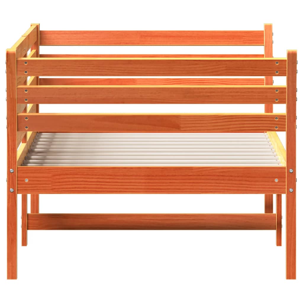 Dormeuse senza Materasso Marrone Cera 100x200 cm Legno di Pino - homemem39