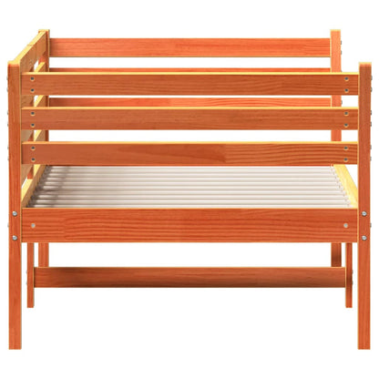 Dormeuse senza Materasso Marrone Cera 100x200 cm Legno di Pino - homemem39