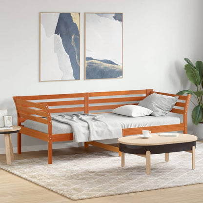 Dormeuse senza Materasso Marrone Cera 100x200 cm Legno di Pino - homemem39