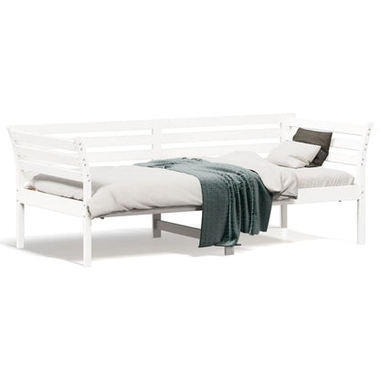 Dormeuse senza Materasso Bianca 90x190 cm Legno Massello Pino - homemem39