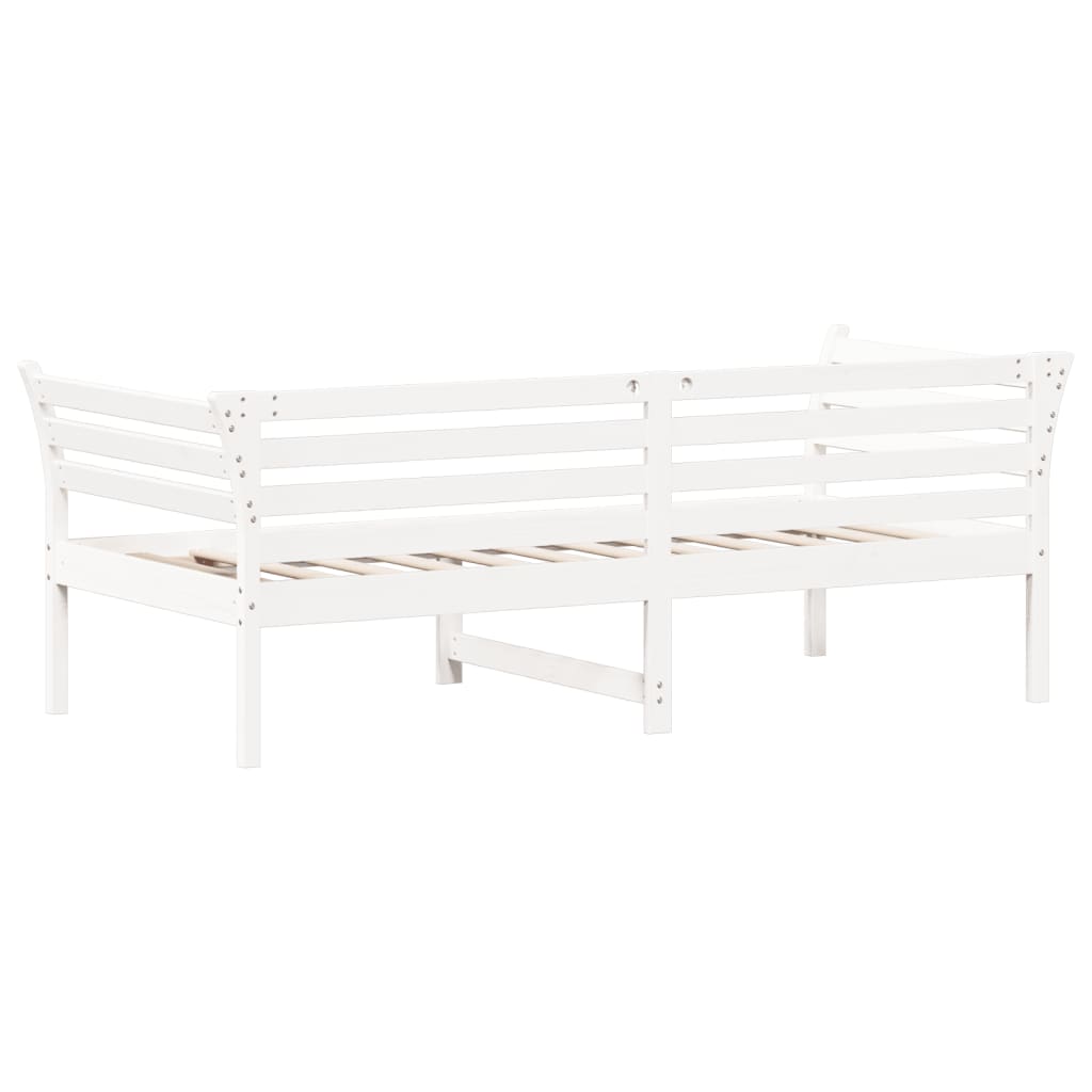Dormeuse senza Materasso Bianca 90x190 cm Legno Massello Pino - homemem39
