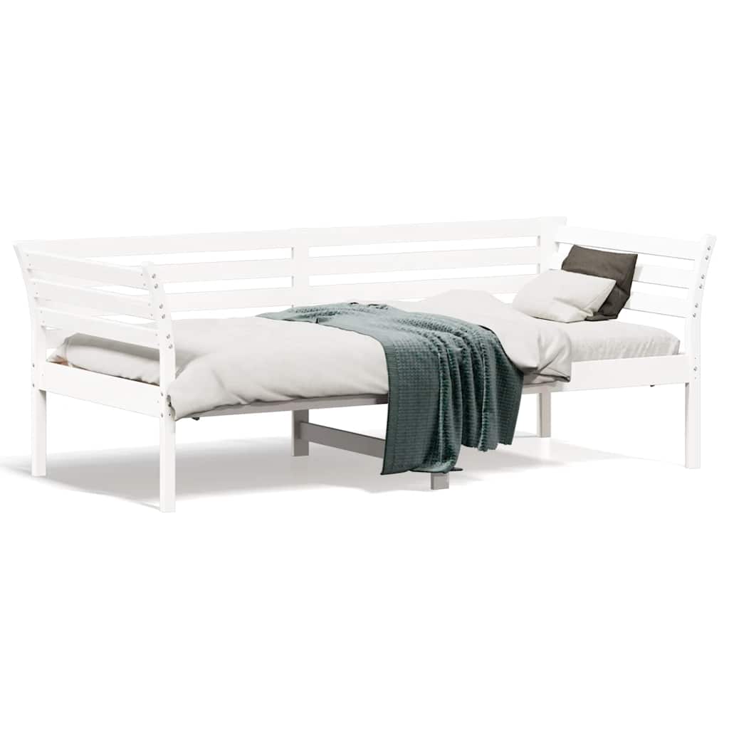 Dormeuse senza Materasso Bianco 75x190 cm in Legno di Pino - homemem39