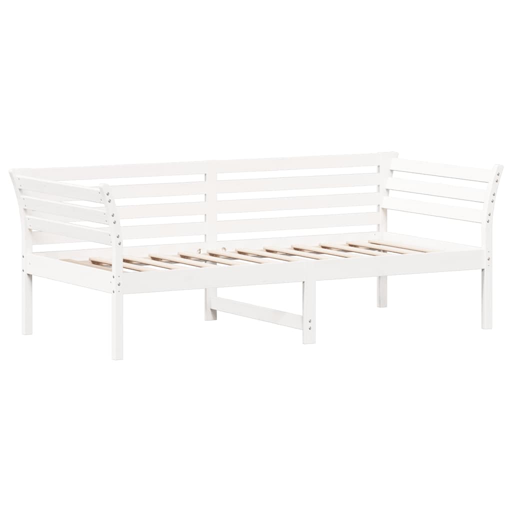 Dormeuse senza Materasso Bianco 75x190 cm in Legno di Pino - homemem39
