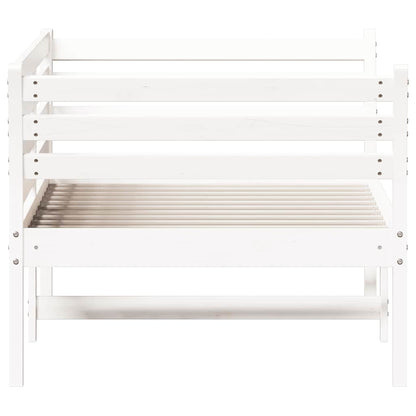 Dormeuse senza Materasso Bianco 75x190 cm in Legno di Pino | homemem39