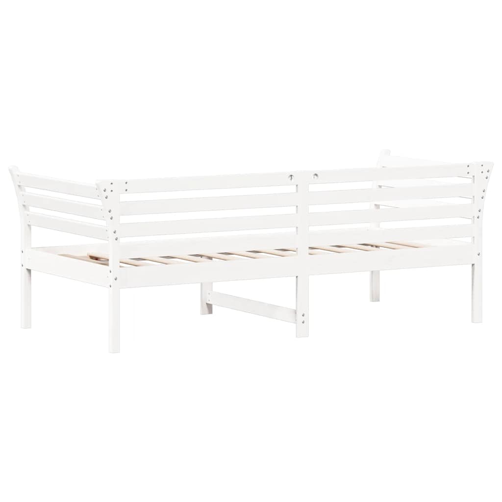 Dormeuse senza Materasso Bianco 75x190 cm in Legno di Pino - homemem39