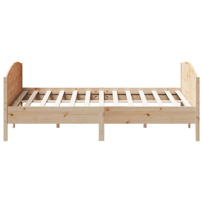 Giroletto senza Materasso 200x200 cm in Legno Massello di Pino | homemem39