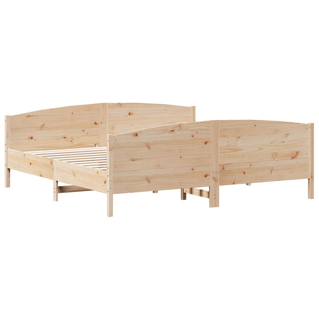 Giroletto senza Materasso 180x200 cm in Legno Massello di Pino | homemem39