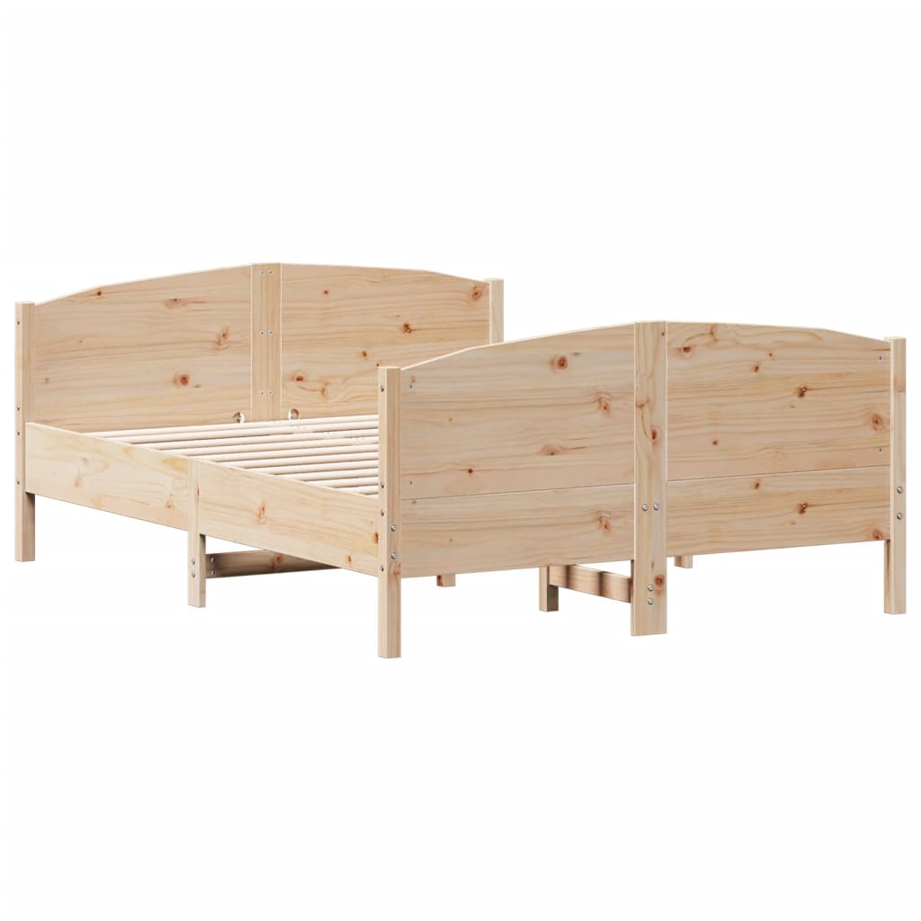 Giroletto senza Materasso 150x200 cm in Legno Massello di Pino | homemem39