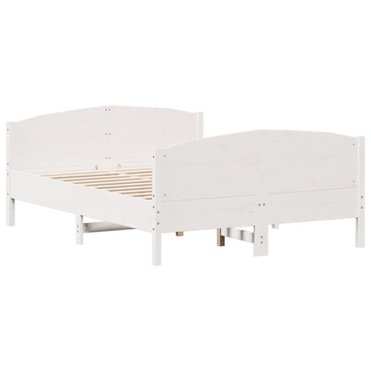 Giroletto senza Materasso Bianco 120x200 cm Legno Massello Pino | homemem39
