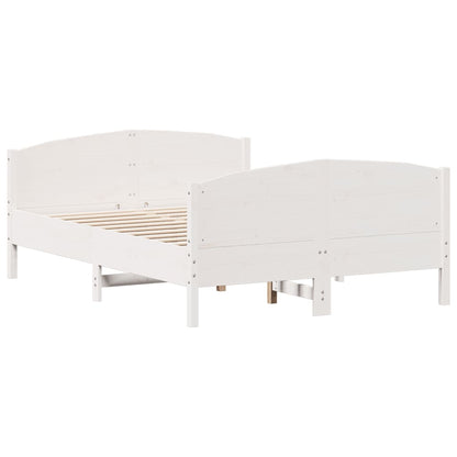 Giroletto senza Materasso Bianco 120x200 cm Legno Massello Pino | homemem39