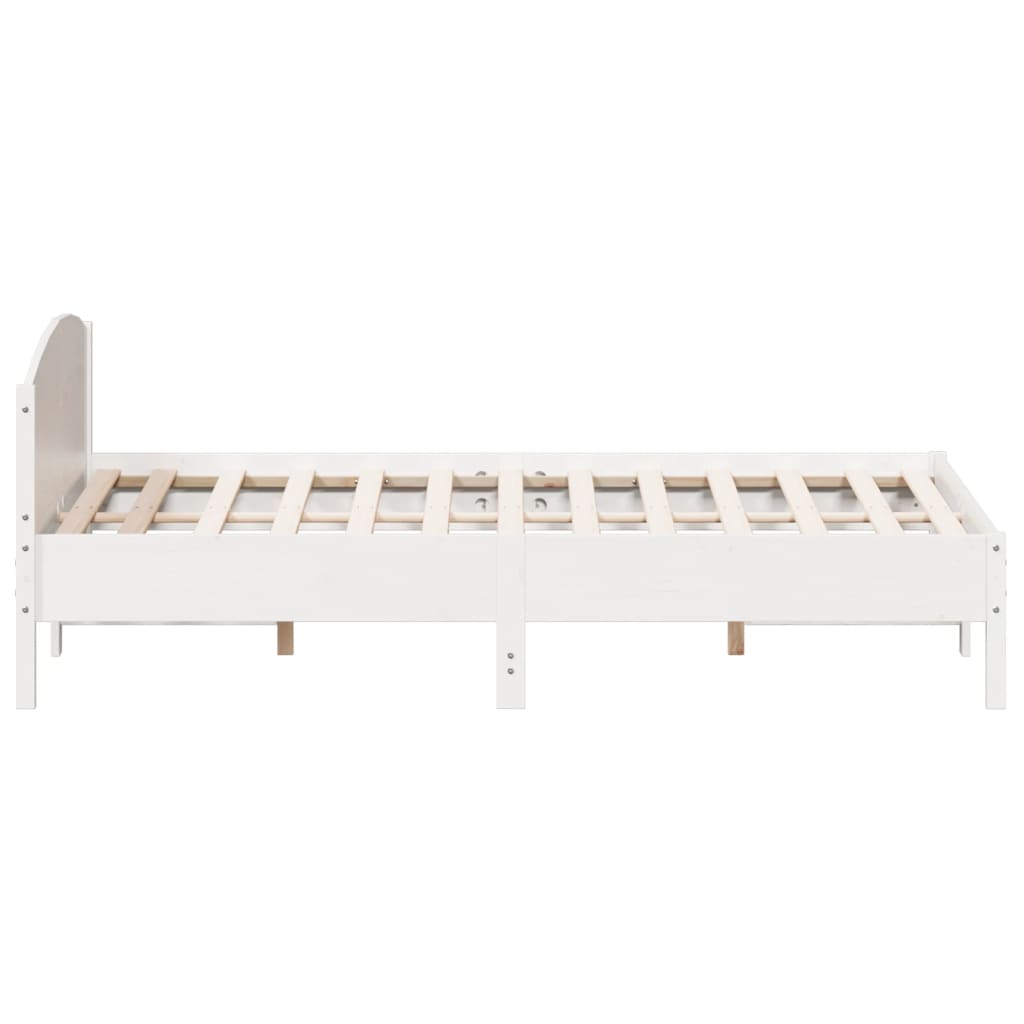 Giroletto senza Materasso Bianco 180x200 cm Legno Massello Pino | homemem39