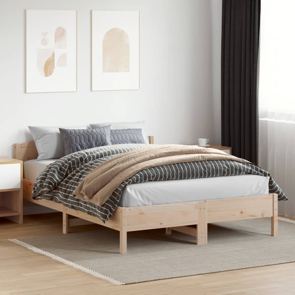 Giroletto senza Materasso 160x200 cm in Legno Massello di Pino | homemem39