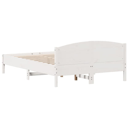 Giroletto senza Materasso Bianco 160x200 cm Legno Massello Pino | homemem39