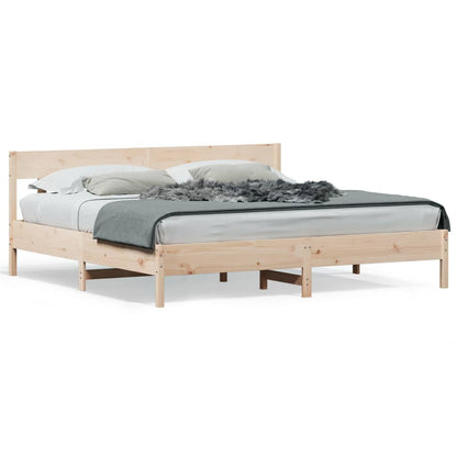 Giroletto senza Materasso 200x200 cm in Legno Massello di Pino | homemem39