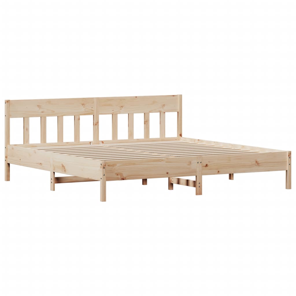 Giroletto senza Materasso 200x200 cm in Legno Massello di Pino | homemem39
