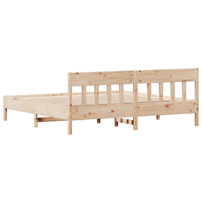 Giroletto senza Materasso 200x200 cm in Legno Massello di Pino | homemem39