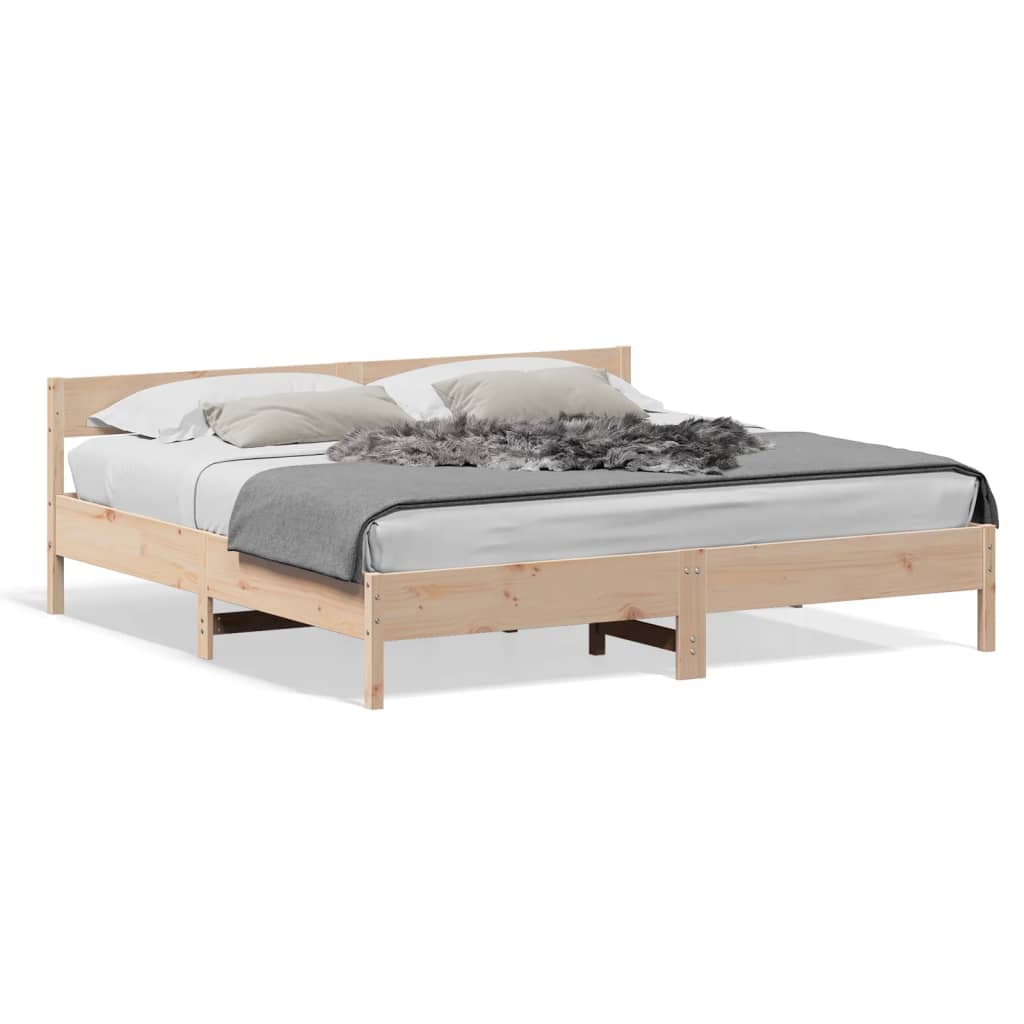 Giroletto senza Materasso 180x200 cm in Legno Massello di Pino | homemem39