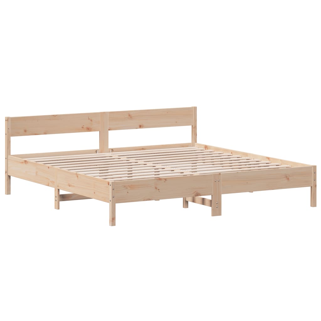Giroletto senza Materasso 180x200 cm in Legno Massello di Pino | homemem39