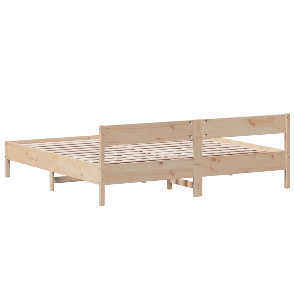 Giroletto senza Materasso 180x200 cm in Legno Massello di Pino | homemem39