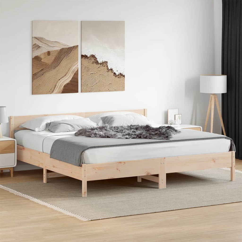 Giroletto senza Materasso 180x200 cm in Legno Massello di Pino | homemem39