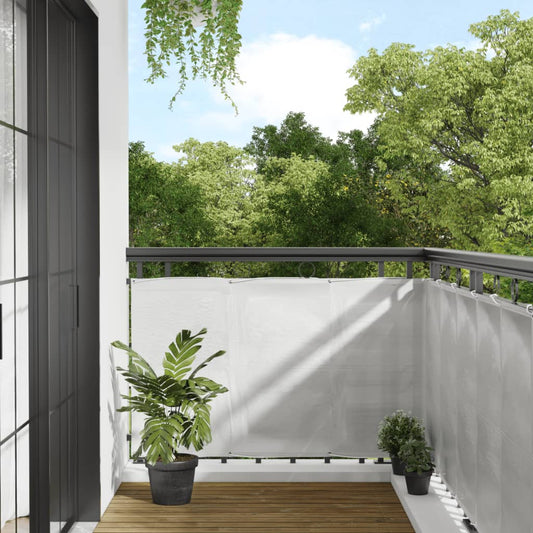 Paravento Balcone Grigio chiaro 90x600cm 100% Poliestere Oxford | homemem39