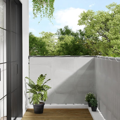 Paravento Balcone Grigio chiaro 120x600cm 100%Poliestere Oxford | homemem39