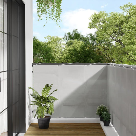 Paravento Balcone Grigio chiaro 120x600cm 100%Poliestere Oxford | homemem39