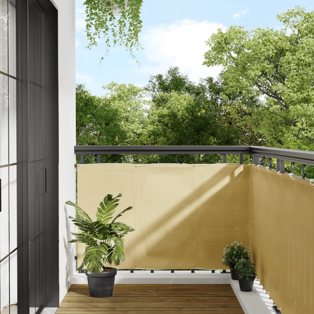 Paravento da Balcone Sabbia 90x800 cm 100% Poliestere Oxford | homemem39