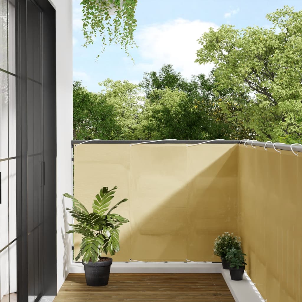 Paravento da Balcone Sabbia 120x300 cm 100% Poliestere Oxford | homemem39