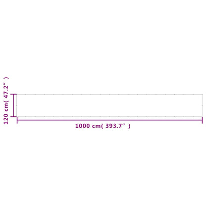 Paravento da Balcone Sabbia 120x1000 cm 100% Poliestere Oxford | homemem39