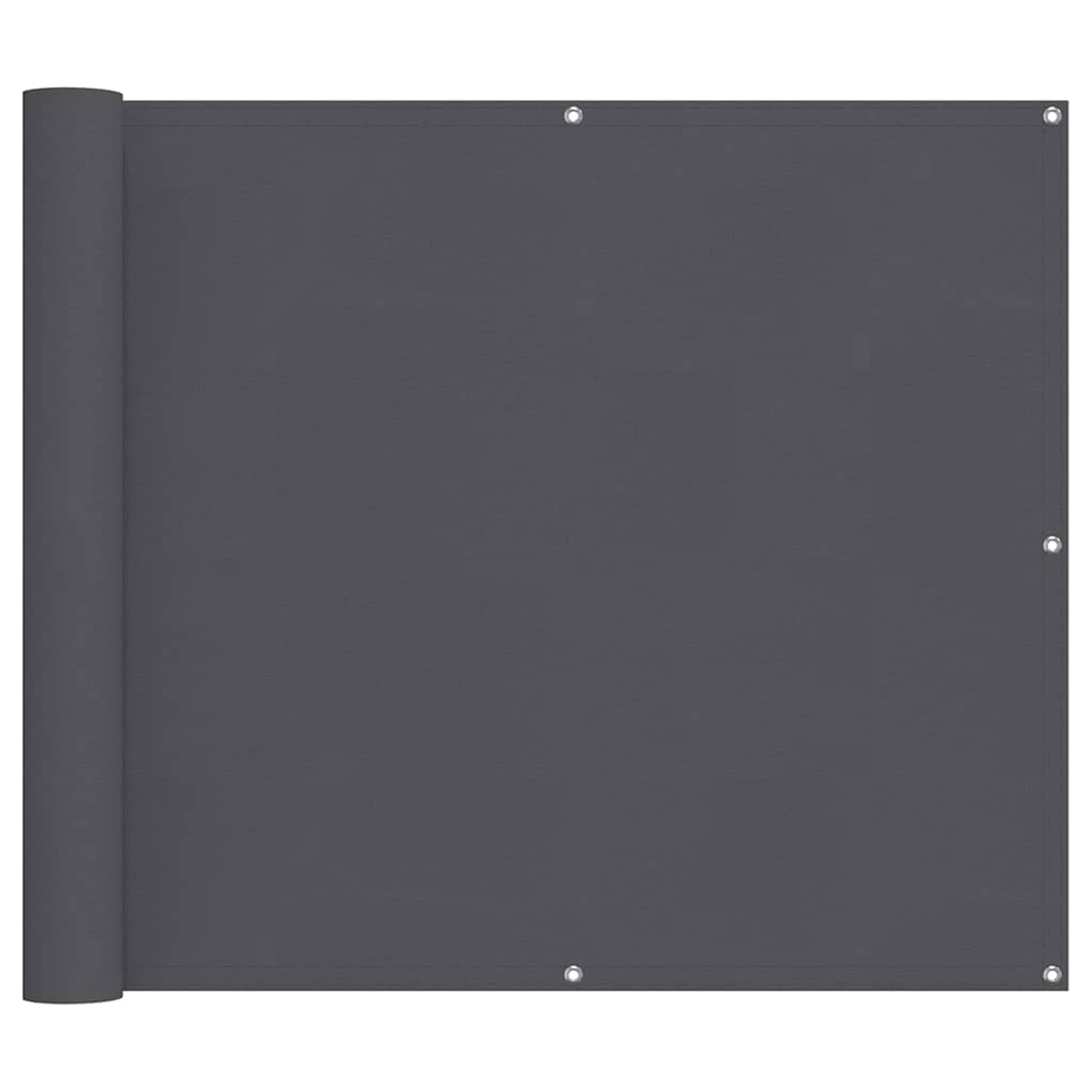Paravento da Balcone Antracite 90x800 cm 100% Poliestere Oxford | homemem39
