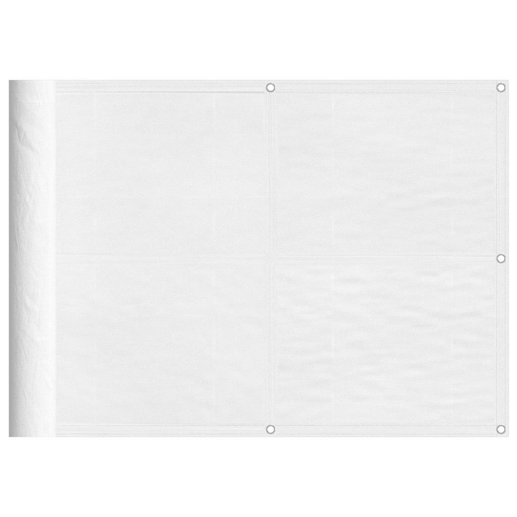 Paravento da Balcone Bianco 75x800 cm 100% Poliestere Oxford | homemem39