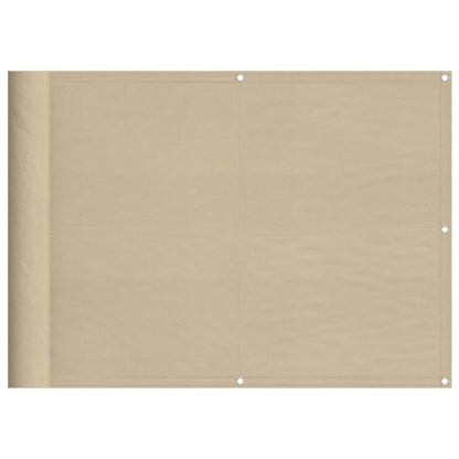 Paravento da Balcone Beige 75x800 cm 100% Poliestere Oxford | homemem39