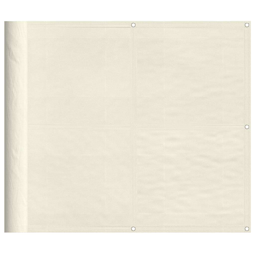 Paravento da Balcone Crema 90x800 cm 100% Poliestere Oxford | homemem39