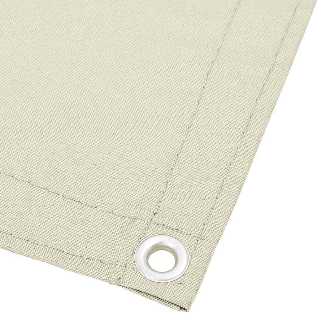 Paravento da Balcone Crema 120x700 cm 100% Poliestere Oxford | homemem39